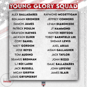 Old Glory DC Young Glory U23 Squad